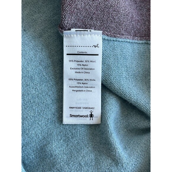 Smartwool Shadow Pine Sweater Women Small Purple Long Sleeve Pullover Wool - Picture 7 of 7